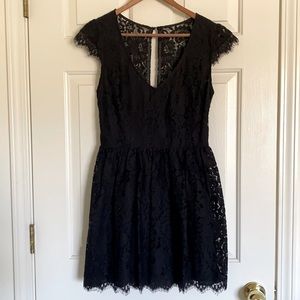 Black Lace Dress w/ open back